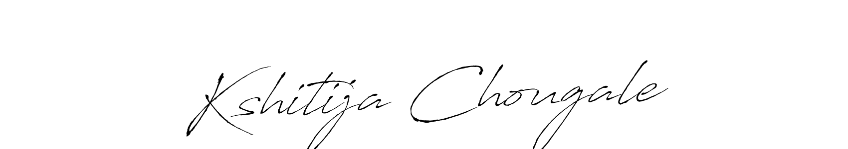 How to make Kshitija Chougale name signature. Use Antro_Vectra style for creating short signs online. This is the latest handwritten sign. Kshitija Chougale signature style 6 images and pictures png