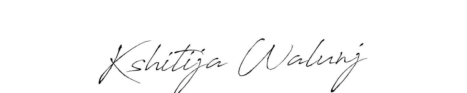 Also we have Kshitija Walunj name is the best signature style. Create professional handwritten signature collection using Antro_Vectra autograph style. Kshitija Walunj signature style 6 images and pictures png
