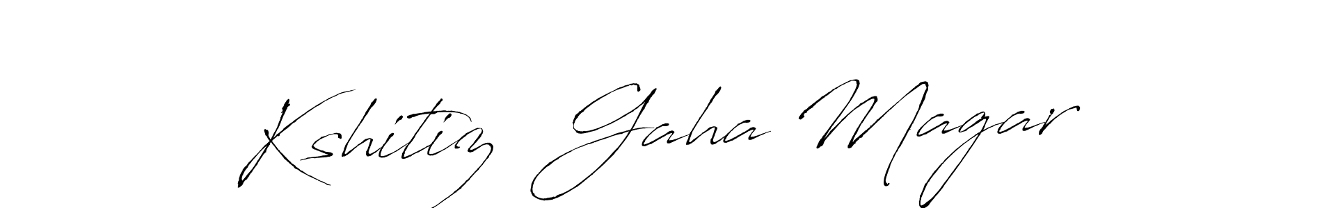 Also You can easily find your signature by using the search form. We will create Kshitiz  Gaha Magar name handwritten signature images for you free of cost using Antro_Vectra sign style. Kshitiz  Gaha Magar signature style 6 images and pictures png