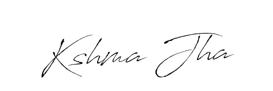Create a beautiful signature design for name Kshma Jha. With this signature (Antro_Vectra) fonts, you can make a handwritten signature for free. Kshma Jha signature style 6 images and pictures png