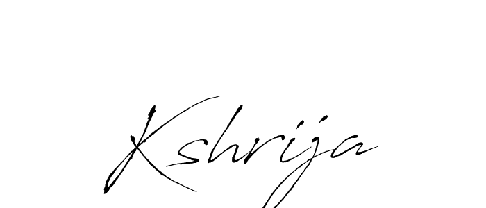 Design your own signature with our free online signature maker. With this signature software, you can create a handwritten (Antro_Vectra) signature for name Kshrija. Kshrija signature style 6 images and pictures png