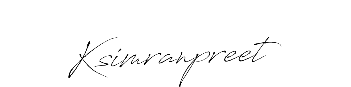 You should practise on your own different ways (Antro_Vectra) to write your name (Ksimranpreet) in signature. don't let someone else do it for you. Ksimranpreet signature style 6 images and pictures png