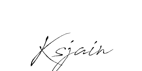 Make a beautiful signature design for name Ksjain. With this signature (Antro_Vectra) style, you can create a handwritten signature for free. Ksjain signature style 6 images and pictures png