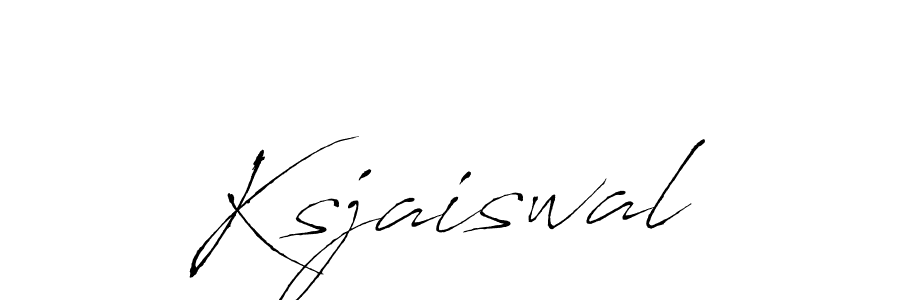 How to make Ksjaiswal name signature. Use Antro_Vectra style for creating short signs online. This is the latest handwritten sign. Ksjaiswal signature style 6 images and pictures png