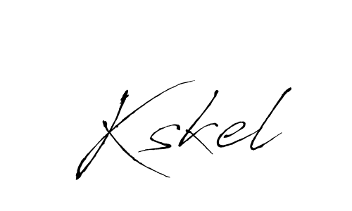 Make a beautiful signature design for name Kskel. With this signature (Antro_Vectra) style, you can create a handwritten signature for free. Kskel signature style 6 images and pictures png