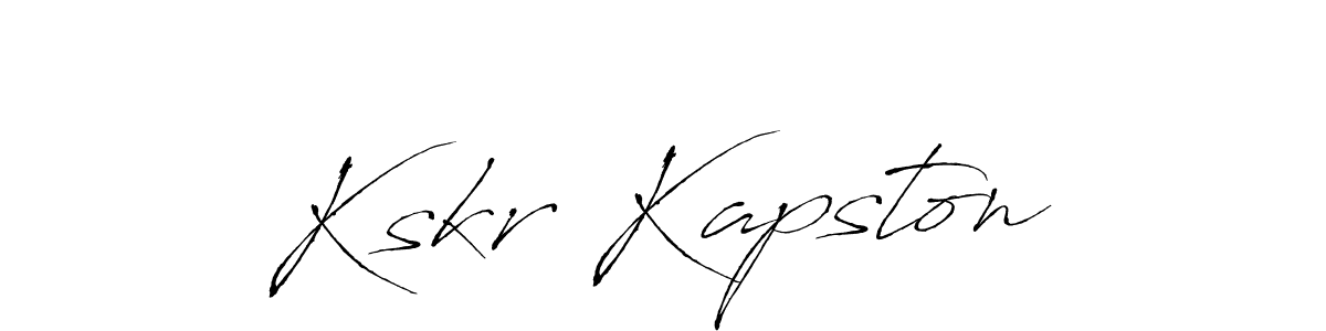 It looks lik you need a new signature style for name Kskr Kapston. Design unique handwritten (Antro_Vectra) signature with our free signature maker in just a few clicks. Kskr Kapston signature style 6 images and pictures png