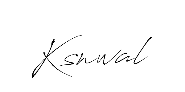 How to make Ksnwal signature? Antro_Vectra is a professional autograph style. Create handwritten signature for Ksnwal name. Ksnwal signature style 6 images and pictures png