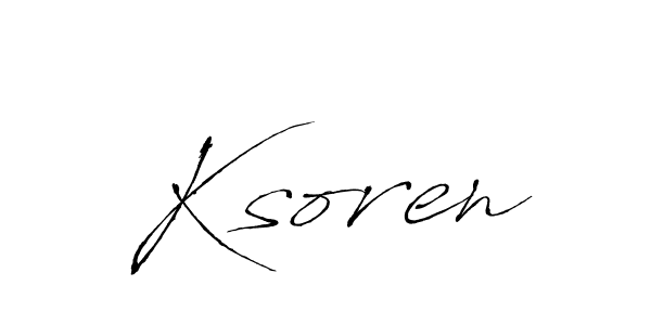 Also we have Ksoren name is the best signature style. Create professional handwritten signature collection using Antro_Vectra autograph style. Ksoren signature style 6 images and pictures png