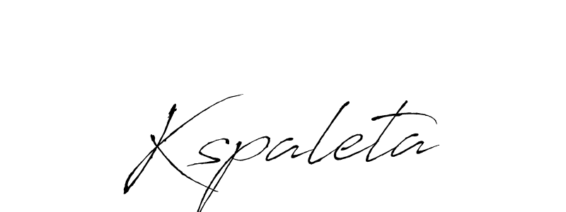 Create a beautiful signature design for name Kspaleta. With this signature (Antro_Vectra) fonts, you can make a handwritten signature for free. Kspaleta signature style 6 images and pictures png