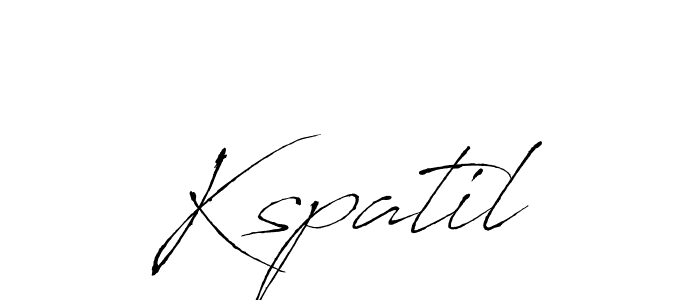 Use a signature maker to create a handwritten signature online. With this signature software, you can design (Antro_Vectra) your own signature for name Kspatil. Kspatil signature style 6 images and pictures png