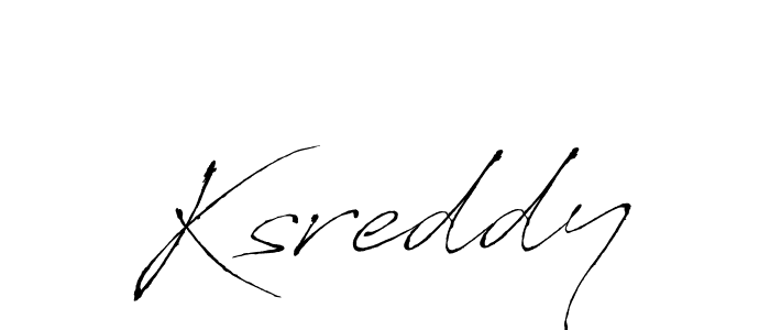 Design your own signature with our free online signature maker. With this signature software, you can create a handwritten (Antro_Vectra) signature for name Ksreddy. Ksreddy signature style 6 images and pictures png