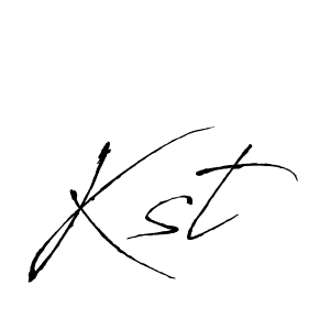 How to make Kst signature? Antro_Vectra is a professional autograph style. Create handwritten signature for Kst name. Kst signature style 6 images and pictures png