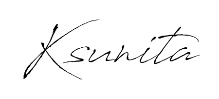 Create a beautiful signature design for name Ksunita. With this signature (Antro_Vectra) fonts, you can make a handwritten signature for free. Ksunita signature style 6 images and pictures png