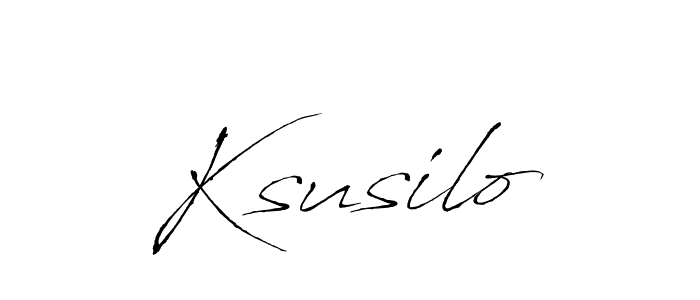 Design your own signature with our free online signature maker. With this signature software, you can create a handwritten (Antro_Vectra) signature for name Ksusilo. Ksusilo signature style 6 images and pictures png