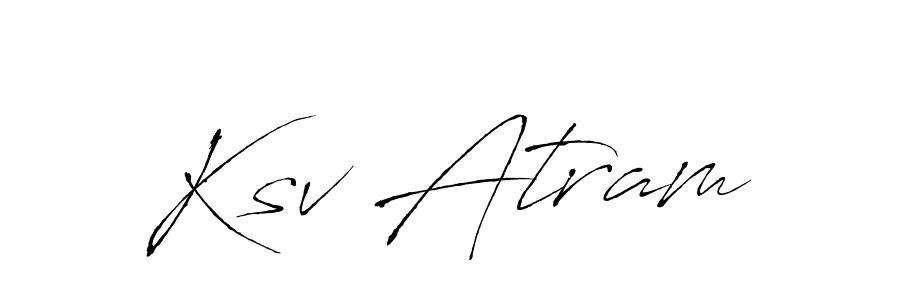 Also we have Ksv Atram name is the best signature style. Create professional handwritten signature collection using Antro_Vectra autograph style. Ksv Atram signature style 6 images and pictures png