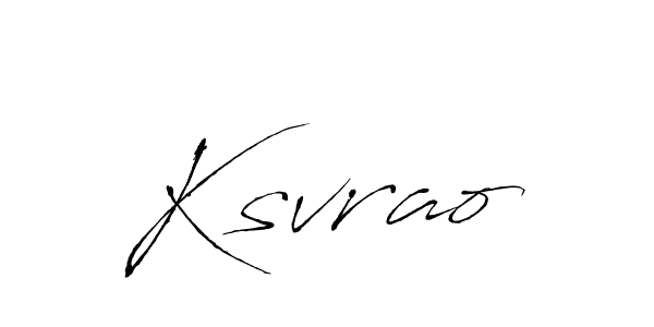 The best way (Antro_Vectra) to make a short signature is to pick only two or three words in your name. The name Ksvrao include a total of six letters. For converting this name. Ksvrao signature style 6 images and pictures png