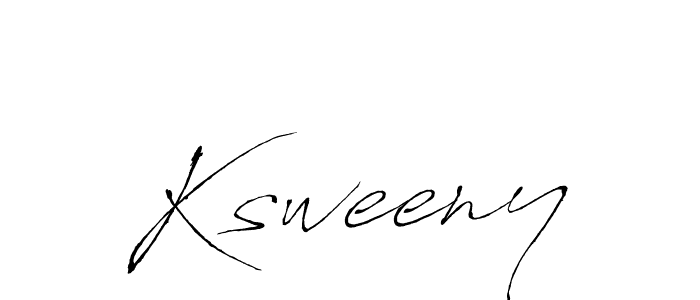 Use a signature maker to create a handwritten signature online. With this signature software, you can design (Antro_Vectra) your own signature for name Ksweeny. Ksweeny signature style 6 images and pictures png