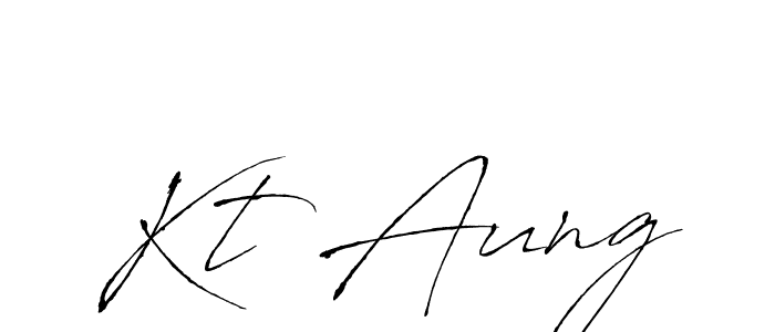 Make a beautiful signature design for name Kt Aung. Use this online signature maker to create a handwritten signature for free. Kt Aung signature style 6 images and pictures png