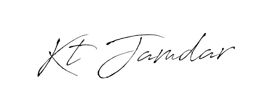 Antro_Vectra is a professional signature style that is perfect for those who want to add a touch of class to their signature. It is also a great choice for those who want to make their signature more unique. Get Kt Jamdar name to fancy signature for free. Kt Jamdar signature style 6 images and pictures png