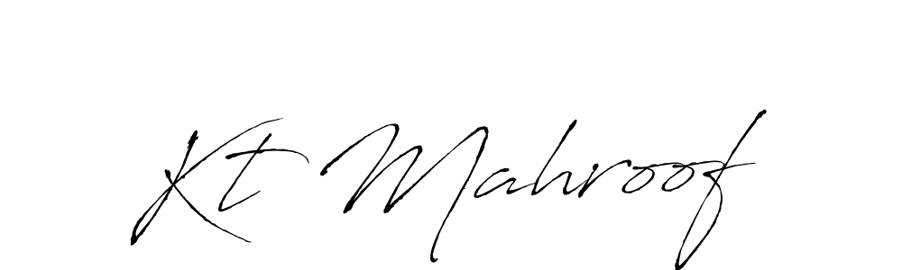 Use a signature maker to create a handwritten signature online. With this signature software, you can design (Antro_Vectra) your own signature for name Kt Mahroof. Kt Mahroof signature style 6 images and pictures png