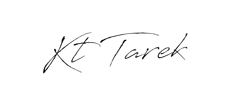 Design your own signature with our free online signature maker. With this signature software, you can create a handwritten (Antro_Vectra) signature for name Kt Tarek. Kt Tarek signature style 6 images and pictures png