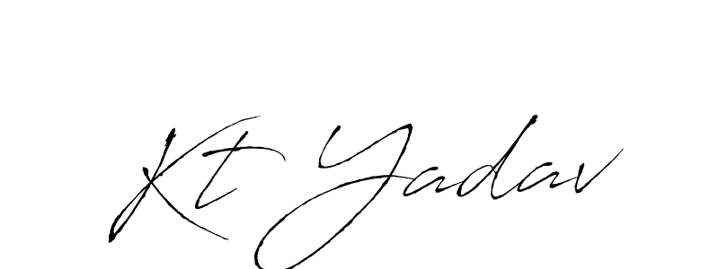 Similarly Antro_Vectra is the best handwritten signature design. Signature creator online .You can use it as an online autograph creator for name Kt Yadav. Kt Yadav signature style 6 images and pictures png