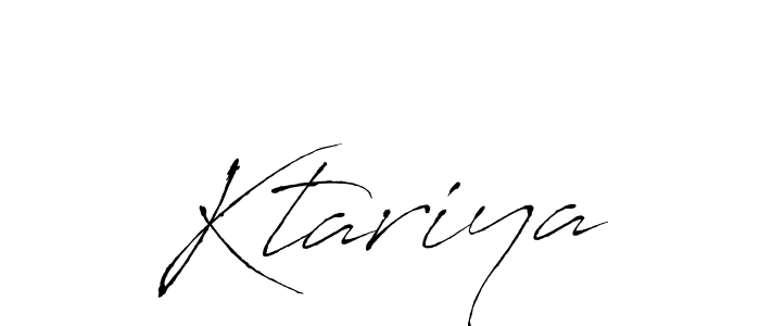 The best way (Antro_Vectra) to make a short signature is to pick only two or three words in your name. The name Ktariya include a total of six letters. For converting this name. Ktariya signature style 6 images and pictures png