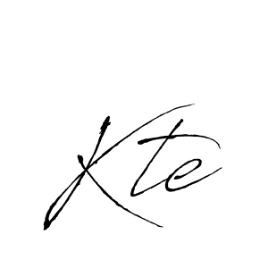You should practise on your own different ways (Antro_Vectra) to write your name (Kte) in signature. don't let someone else do it for you. Kte signature style 6 images and pictures png