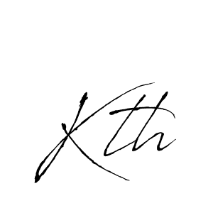 Kth stylish signature style. Best Handwritten Sign (Antro_Vectra) for my name. Handwritten Signature Collection Ideas for my name Kth. Kth signature style 6 images and pictures png