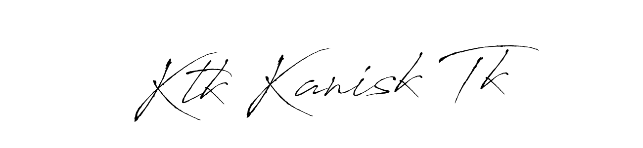 The best way (Antro_Vectra) to make a short signature is to pick only two or three words in your name. The name Ktk Kanisk Tk include a total of six letters. For converting this name. Ktk Kanisk Tk signature style 6 images and pictures png