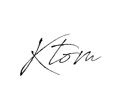 How to Draw Ktom signature style? Antro_Vectra is a latest design signature styles for name Ktom. Ktom signature style 6 images and pictures png