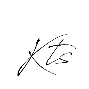 Design your own signature with our free online signature maker. With this signature software, you can create a handwritten (Antro_Vectra) signature for name Kts. Kts signature style 6 images and pictures png