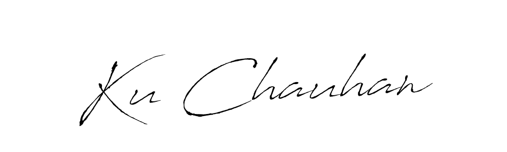 Antro_Vectra is a professional signature style that is perfect for those who want to add a touch of class to their signature. It is also a great choice for those who want to make their signature more unique. Get Ku Chauhan name to fancy signature for free. Ku Chauhan signature style 6 images and pictures png
