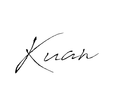 How to make Kuan signature? Antro_Vectra is a professional autograph style. Create handwritten signature for Kuan name. Kuan signature style 6 images and pictures png