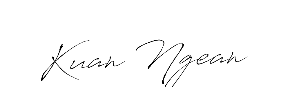 Kuan Ngean stylish signature style. Best Handwritten Sign (Antro_Vectra) for my name. Handwritten Signature Collection Ideas for my name Kuan Ngean. Kuan Ngean signature style 6 images and pictures png