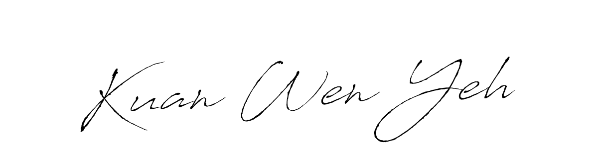 Use a signature maker to create a handwritten signature online. With this signature software, you can design (Antro_Vectra) your own signature for name Kuan Wen Yeh. Kuan Wen Yeh signature style 6 images and pictures png