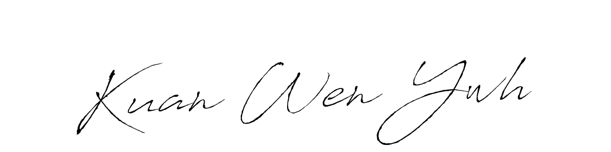 Design your own signature with our free online signature maker. With this signature software, you can create a handwritten (Antro_Vectra) signature for name Kuan Wen Ywh. Kuan Wen Ywh signature style 6 images and pictures png