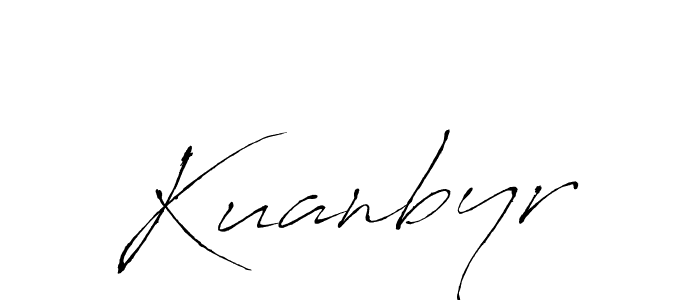 Also we have Kuanbyr name is the best signature style. Create professional handwritten signature collection using Antro_Vectra autograph style. Kuanbyr signature style 6 images and pictures png