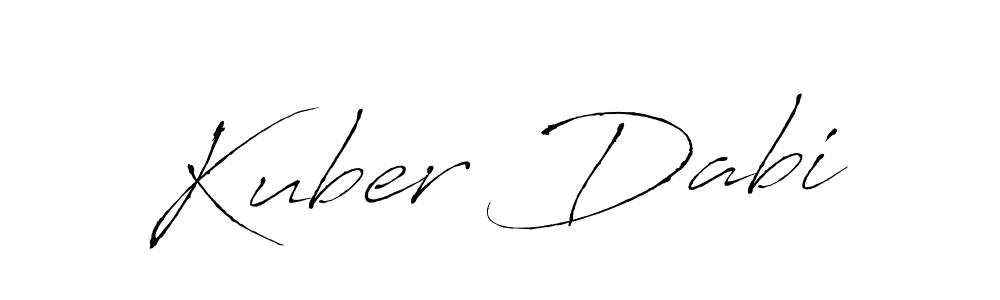 Use a signature maker to create a handwritten signature online. With this signature software, you can design (Antro_Vectra) your own signature for name Kuber Dabi. Kuber Dabi signature style 6 images and pictures png