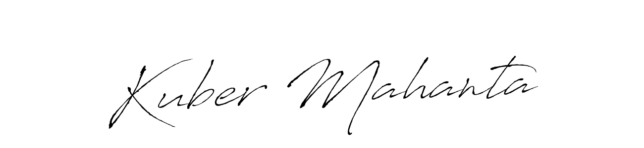 Antro_Vectra is a professional signature style that is perfect for those who want to add a touch of class to their signature. It is also a great choice for those who want to make their signature more unique. Get Kuber Mahanta name to fancy signature for free. Kuber Mahanta signature style 6 images and pictures png