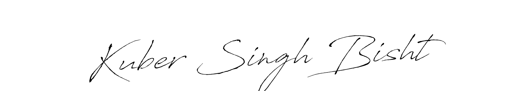 The best way (Antro_Vectra) to make a short signature is to pick only two or three words in your name. The name Kuber Singh Bisht include a total of six letters. For converting this name. Kuber Singh Bisht signature style 6 images and pictures png