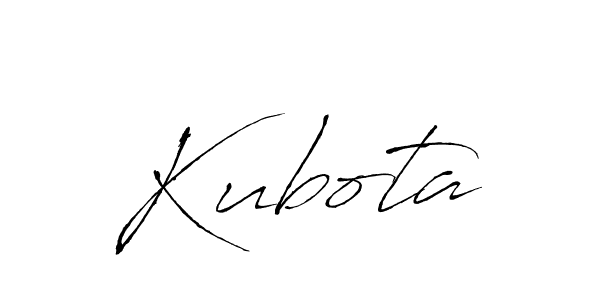 Design your own signature with our free online signature maker. With this signature software, you can create a handwritten (Antro_Vectra) signature for name Kubota. Kubota signature style 6 images and pictures png