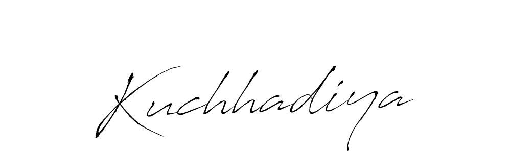 Use a signature maker to create a handwritten signature online. With this signature software, you can design (Antro_Vectra) your own signature for name Kuchhadiya. Kuchhadiya signature style 6 images and pictures png