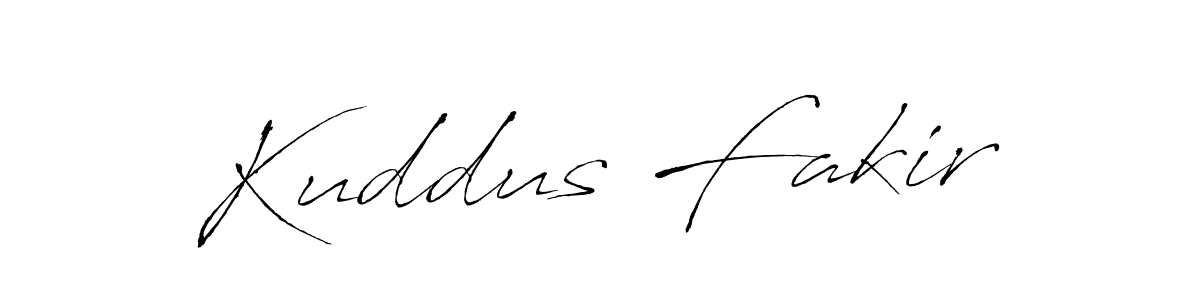 Make a beautiful signature design for name Kuddus Fakir. With this signature (Antro_Vectra) style, you can create a handwritten signature for free. Kuddus Fakir signature style 6 images and pictures png