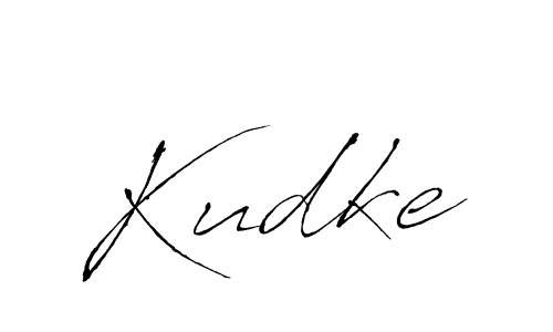 Use a signature maker to create a handwritten signature online. With this signature software, you can design (Antro_Vectra) your own signature for name Kudke. Kudke signature style 6 images and pictures png