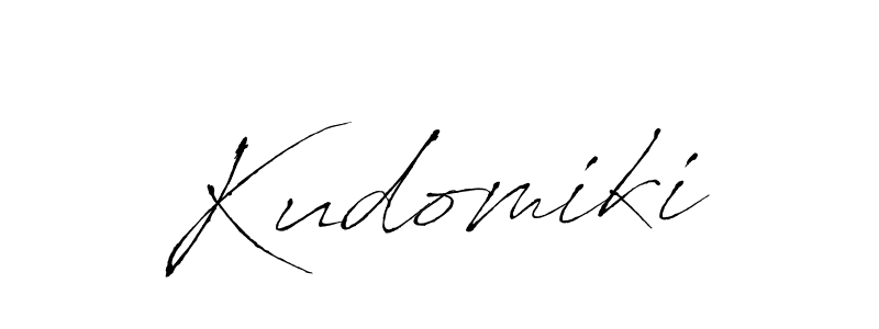 Use a signature maker to create a handwritten signature online. With this signature software, you can design (Antro_Vectra) your own signature for name Kudomiki. Kudomiki signature style 6 images and pictures png