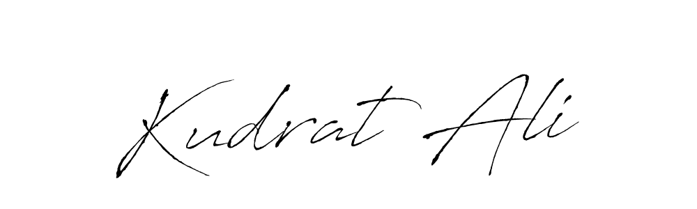 Design your own signature with our free online signature maker. With this signature software, you can create a handwritten (Antro_Vectra) signature for name Kudrat Ali. Kudrat Ali signature style 6 images and pictures png