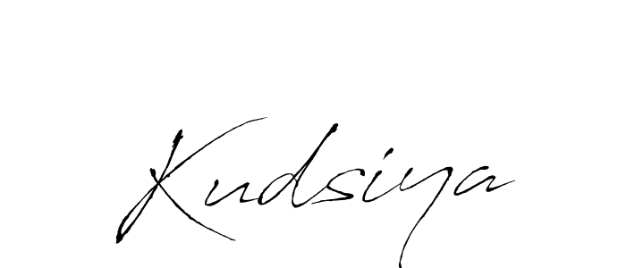 Design your own signature with our free online signature maker. With this signature software, you can create a handwritten (Antro_Vectra) signature for name Kudsiya. Kudsiya signature style 6 images and pictures png