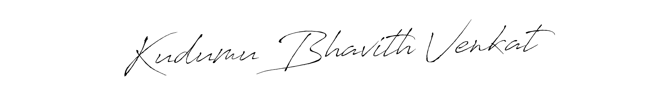 Design your own signature with our free online signature maker. With this signature software, you can create a handwritten (Antro_Vectra) signature for name Kudumu Bhavith Venkat. Kudumu Bhavith Venkat signature style 6 images and pictures png