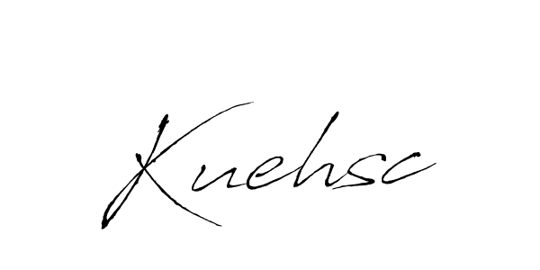 Make a beautiful signature design for name Kuehsc. With this signature (Antro_Vectra) style, you can create a handwritten signature for free. Kuehsc signature style 6 images and pictures png